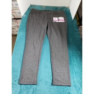 Lee Riders Pants Size Extra Large Womens Gray Stretch Mid Rise Knit Legging NWT